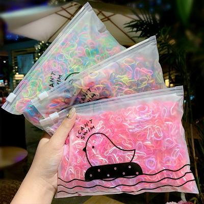 China Promotion Gift 1000pcs Disposable Elastic Bands Hair Rope Ties For Baby Hair Accessories for sale