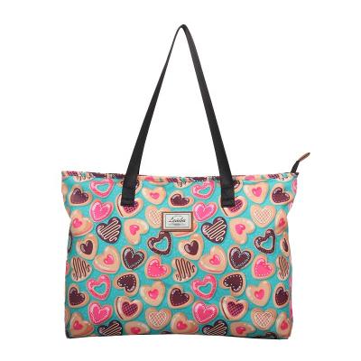 China Reusable Eco-Friendly Custom Printed Girls Latest Foldable Reusable Women Tote Reusable Shopping Bags for sale