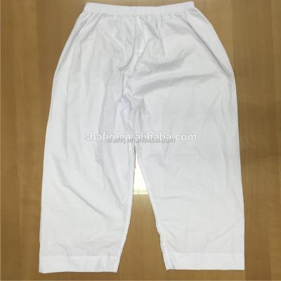 China Polyester And Cotton Material Arabic Pants Antistatic White Color for sale