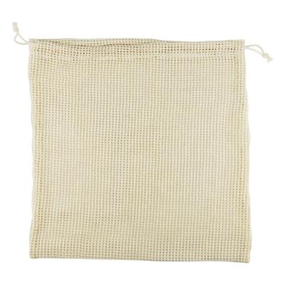 China OEM / ODM Durable Custom Drawstring ECO Cotton Mesh Reusable Organic Shopping Bag for sale