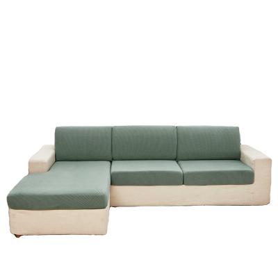 China New Soft Mint Green Anti-dirty Waterproof Corner Sofa Cover L-Shaped Seat Protector Cover Sofa Seat Cushion Cover for sale