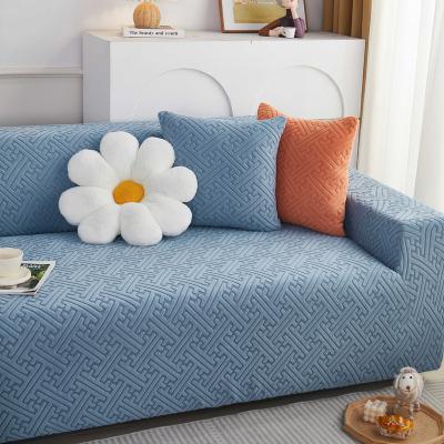 China Customized Soft Color Latest Design Removable Household Decoration Simple Royal Pearl Sofa Covers Seat for sale