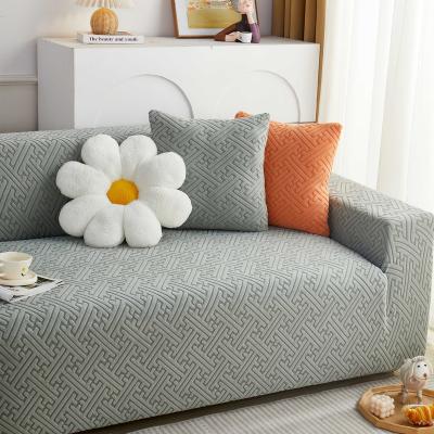 China Customized Soft Color Latest Design Matcha Green Single Sofa Covers Seat Removable Household Decoration for sale