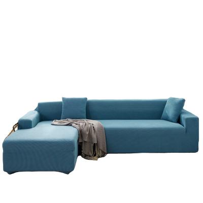 China Wholesale Soft Elastic Stretch 1/2/3/4/5 Seat Sofa Slipcovers For Protector Sofa Cover Case Remova Acid Blue for sale