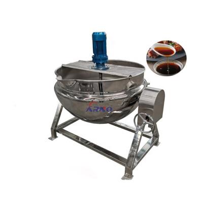 China Bakery Steamer Coated Kettle With Agitator Kettle Coated Mixer Electric Coated Kettle 100l Machine for sale