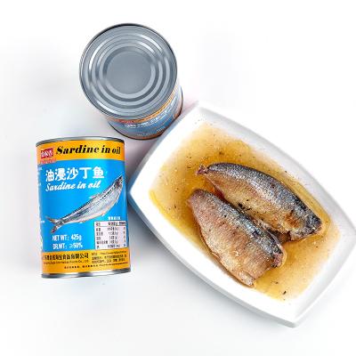 China Premium Quality Canned 425g Best Canned Fish Sardines In Tomato Sauce In Brine In Oil for sale