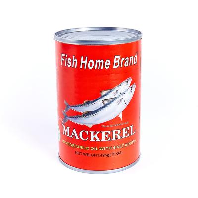 China Factory Price Canned Canned Fish Canned Mackerel In Natural Oil 425g for sale