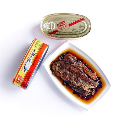 China Canned Seafood Canned 227g Canned Fried Dace With Salted Black Bean for sale