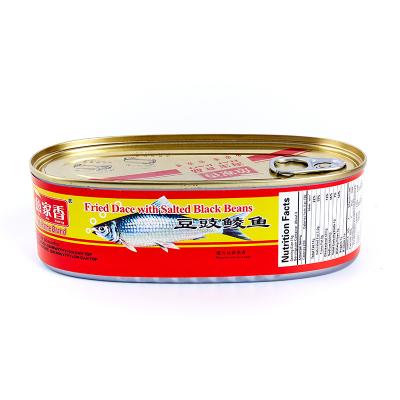 China 227g Canned Canned Fish Processing Plant Canned Fried Dace With Salted Black Bean In Oil for sale