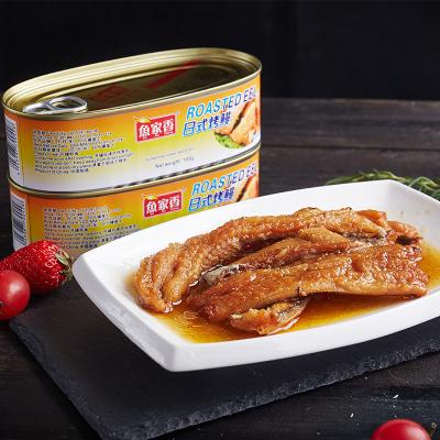 China Canned Fish Maker 168g Canned Roasted Eel for sale