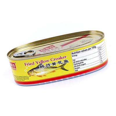 China Taste Good Canned Fish Maker 168g Canned Doomsayer Fish Yellow for sale