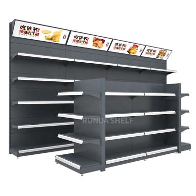 China Single Sided Heavy Duty Oil Display Stand Supermarket Display Shelf Supermarket Grain And Store Shelf en venta