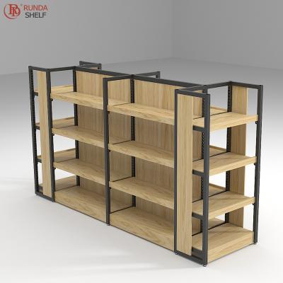 China Single Sided Display Stand Supermarket Shelves Popular Retail Store Display Stands Use Department Snack Shops zu verkaufen