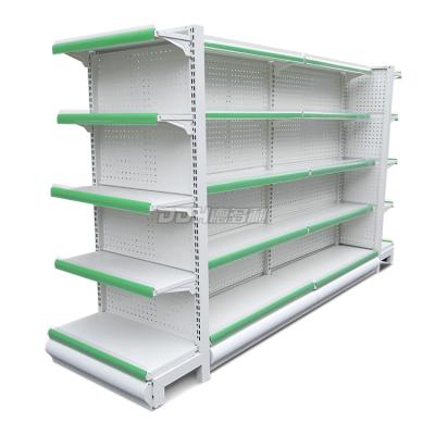 中国 Classic Double Sided Other Store Supermarket Equipment Non Screw Supermarket Shelves Grocery Shelves Factory 販売のため