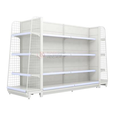 China Double sided hot sale fashion supermarket shelves new desing gondola shelves zu verkaufen