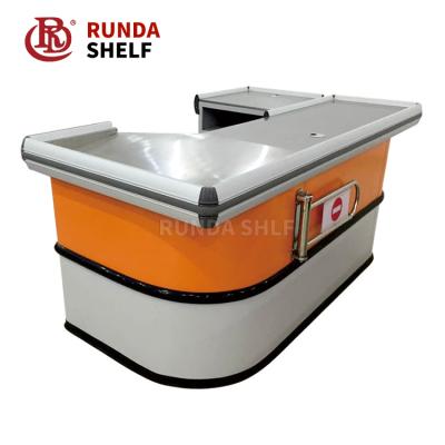 中国 CC-19 retail store checkout counters for sale with CC-19 conveyor belt 販売のため