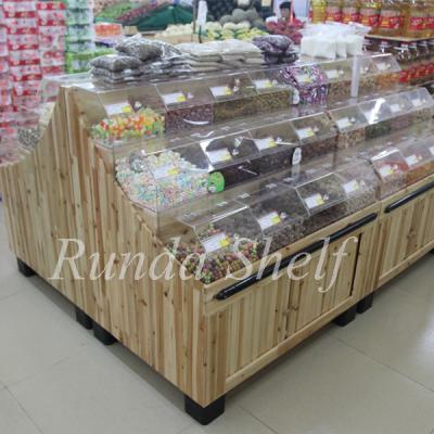 중국 All Side Wooden Super Markets Wooden Shelf Supermarket 판매용