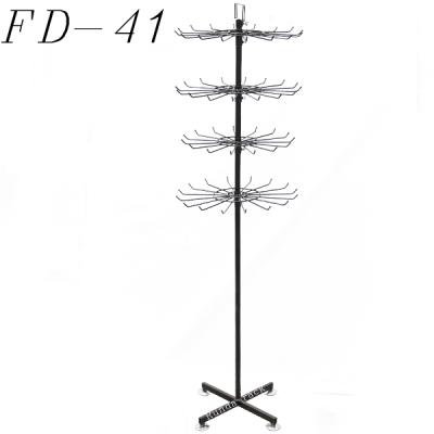 China Single Sided Rotating Jewelry Floor Display Show Body Piercing Racks for sale