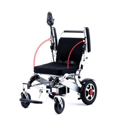 China Wholesale Aluminum Alloy Joystick Controller Folding Electric Wheelchair Airplane Car Trunk Portable Electric Wheelchair for sale