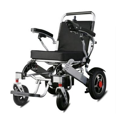 China Best Selling Aluminum Alloy Handicapped Lightweight Portable Foldable Power Electric Wheelchair For Elder for sale