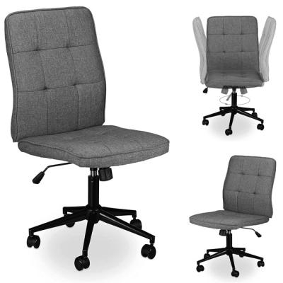 China Adjustable Office Chair Rotation Size, Rotating Armless Ergonomic Table and Chair for sale