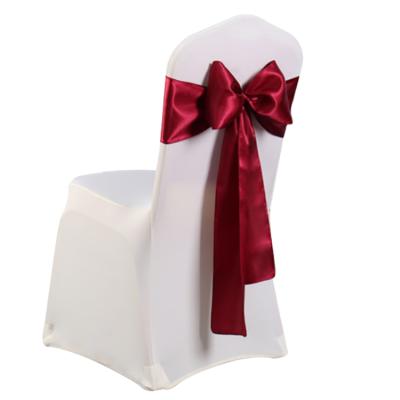 China Wholesale cheap satin bow sash wedding decoration chair sash for sale