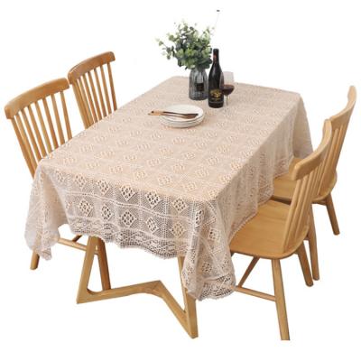 China Table Cover Tablecloth Lace Tablecloth Embroidered Decorative Table Cloth for sale