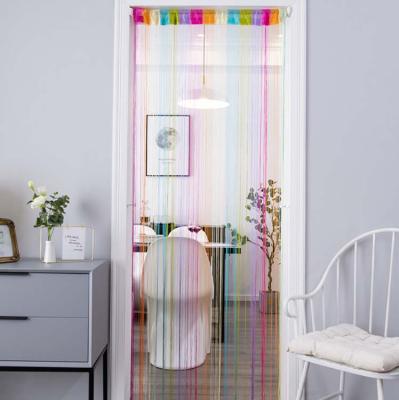 China Blackout Beaded Door Curtain 40 to43 Decorative Inches Wide Rainbow Door Curtain String Curtain for sale