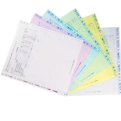 China 100% wood pulp color 241*280 computer printing paper carbonless paper computer listing paper for sale