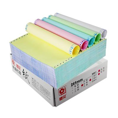 China NCR Hot Selling Desktop Computer Trading Paper 381mm Carbonless Office Continuous Paper Form 241mm for sale