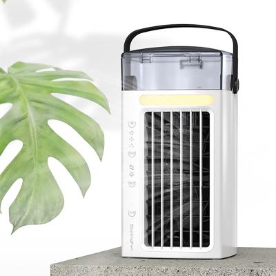 China Portable New Mini Night Light Air Cooler Fan Fan USB Night Light Portable Smart Air Condition Fan for sale