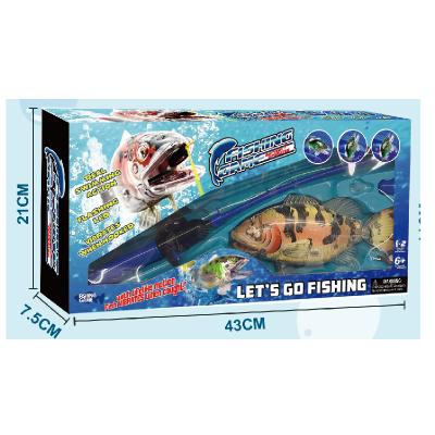 China Made of high quality durable ABS material electric fish swimming fishing game for kids boy and girl for sale