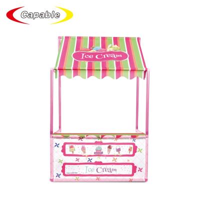 China Pretend play ice cream shop scene simulation kids role play children's tent colorful indoor indoor outdoor play store tent house for sale