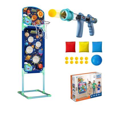 China Use Safe and Durable High Quality ABS Materials Kids Play Toys Marking Soft Standing Air BBS Snap Ball EVA Game Dart Target Power Gun gun outdoor toys for kids shoot for sale