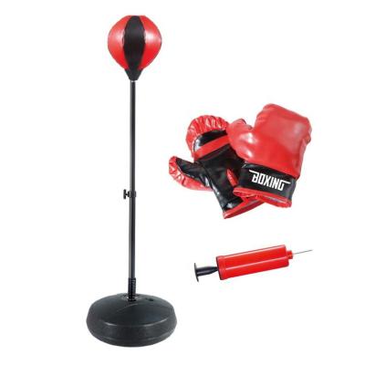 China With High Strength Spring 121cm Height Kids Play Ball Durable Punch Toys Sports Boxing Sandbag With Boxing Mitt For Kids Indoor Toys for sale