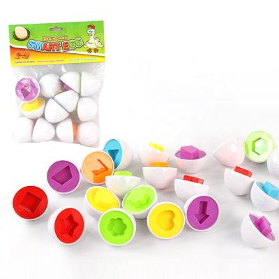 China Eco - Friendly Non - Toxic Intelligent Toys Shape And Color Matching Puzzle Eggs For Toddlers for sale