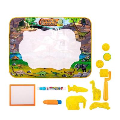 China No Dirty Hands & Dinosaur Theme Aqua Dinosaur Mat Drawing Doodle Cycle Large Use Water Magic Doodle Mat With Painting Pattern for sale