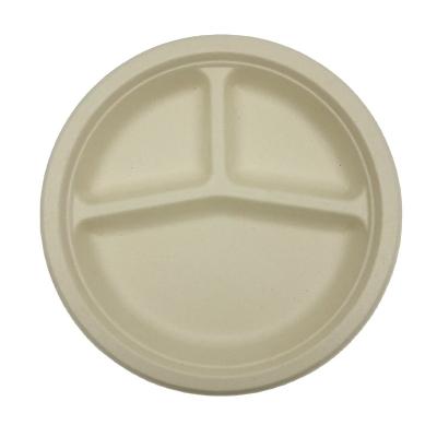 China New Biodegradables Disposable Bagasse Disposable Restaurant Dinner Dish for sale