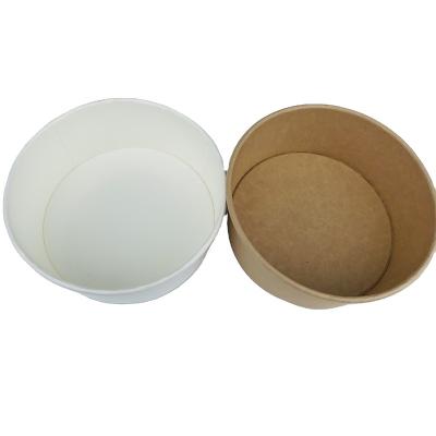 China Contemporary Disposable Take Out Wrapping Paper Salad Bowl With PET Lid For Wrapping Paper Salad Bowl for sale