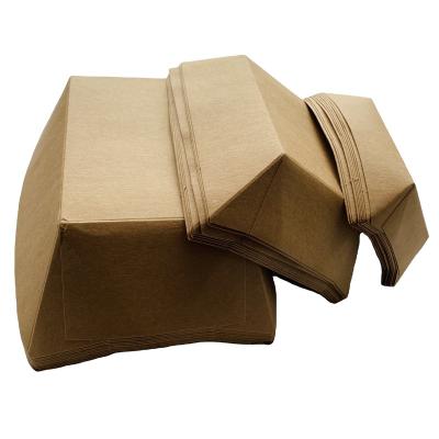 China Kraft Paper Factory Hot Sale Disposable Kraft Paper Boat For Party for sale