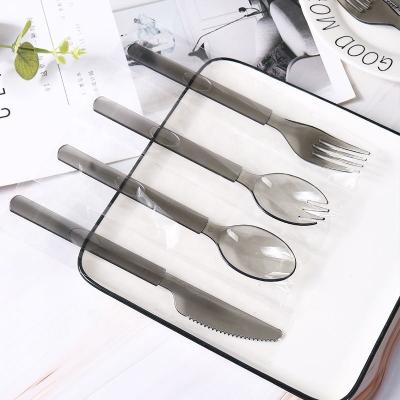 China 2022 Hot Selling Disposable Black Spoon Disposable Plastic Tableware for sale