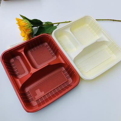 China 3/4/5 Compartment Clear Disposable Plastic Custom Bento Box Eco-Friendly Meal Prep Containers for sale