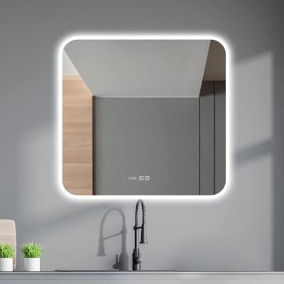 China 2022 New Bathroom Bluetooth LED Lighted Portable Fog Light Smart Mirror for sale