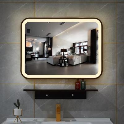 China Magnifying white smart mirror with bluetooth customized defogging is in 2022 popular home bathroom for sale