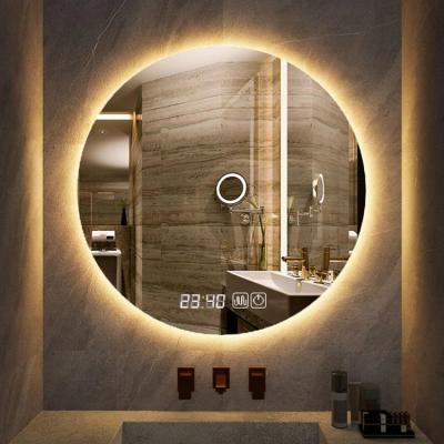 China 2022 Feng Shui The Best-selling Oval Intelligent Bathroom Bluetooth Wall LEDD Defog Mirror for sale