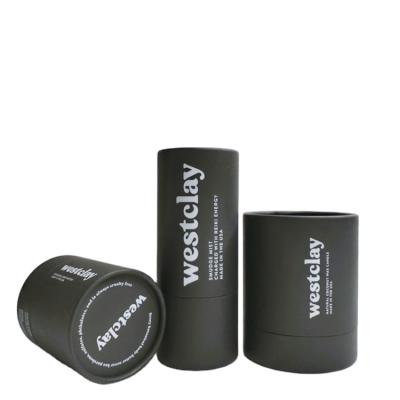 China Recyclable Custom Candle Paper Jar Container Paper Tube Packaging For Gift Craft Box Cardboard Incense Tube Packaging for sale