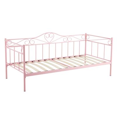 China DAYBED Modern Design Metal Sofa Single Bed Frame Wrought Iron Sleep Daybed for sale