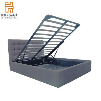 China Gas Lift Best Selling Modern Bedroom Fabric Gas Lift Furniture Upholstered Bed Frame for sale