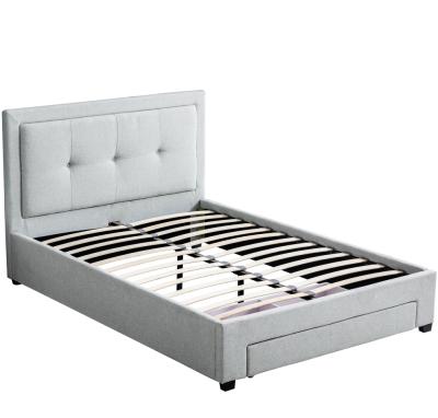 China Good Upholstered Bed Price Loft Bed Bedroom Furniture Hotel Upholstered Double King Bed for sale