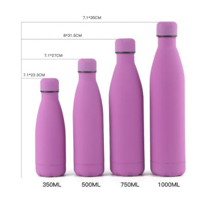 China Sustainable Custom Logo 500ml 750ml Cola Shaped Vacuum Thermal Insulated Stainless Steel Water Bottle for sale